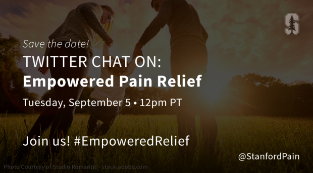 Empowered Pain Relief Twitter Chat Graphic